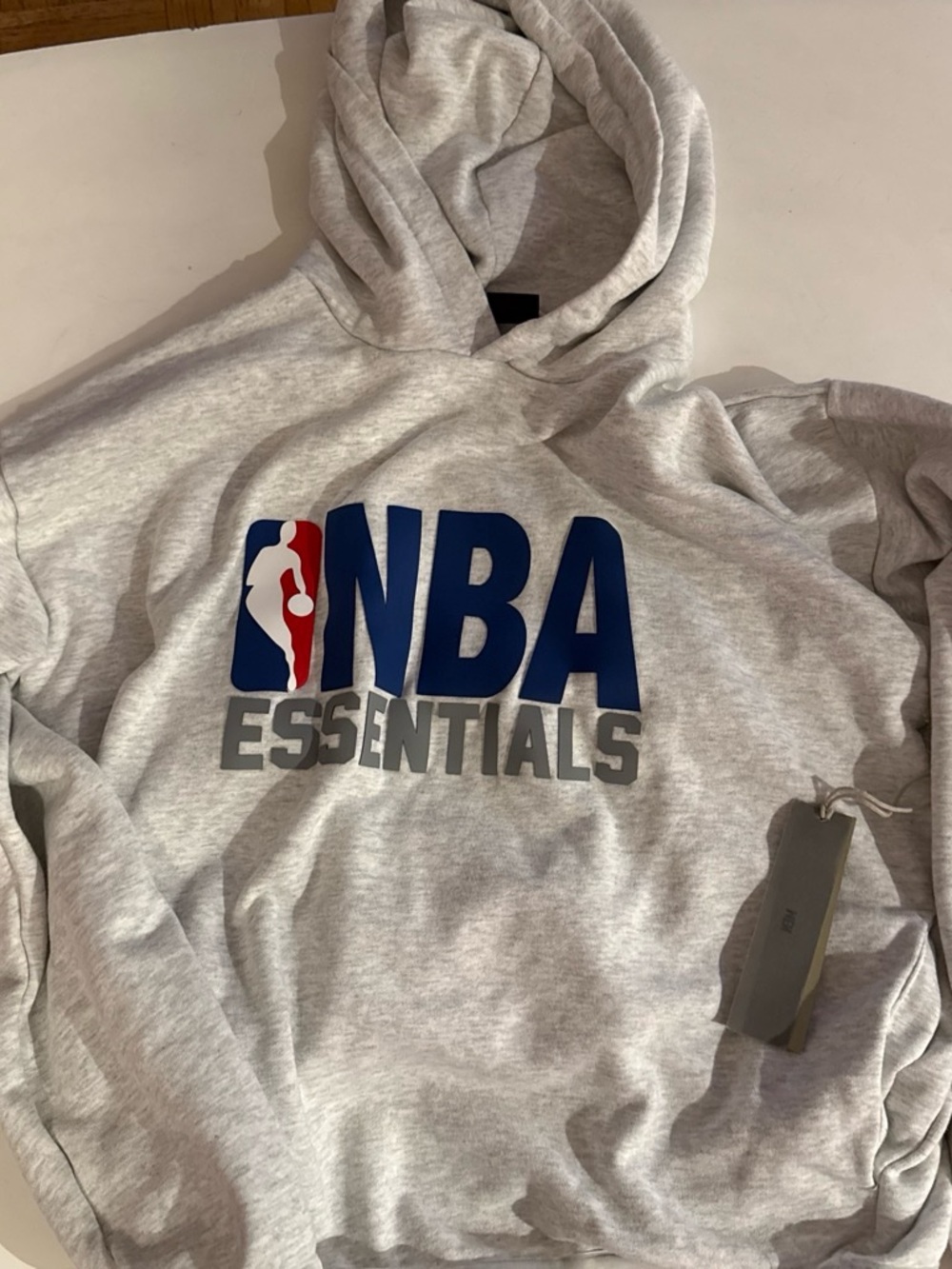 Essentials Gray Hoodie with NBA Logo